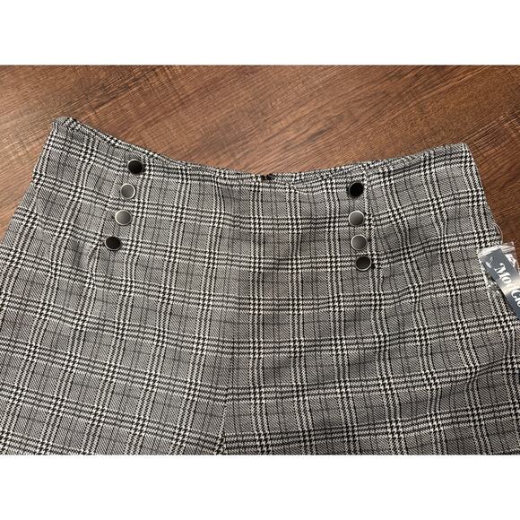 ModCloth Nautical by Nature Wide Leg Pants Black Plaid Academia Women Sz 3X NWT - Picture 4 of 6